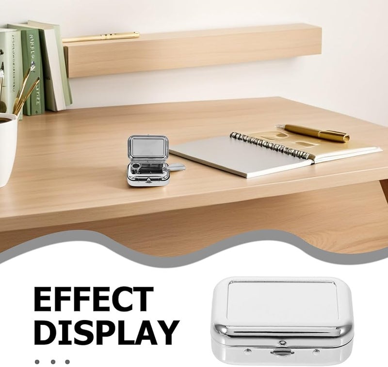 جارفالون مصغر من الفولاذ المقاوم للصدأ، منفضة سجائر محمولة جيبية، غطاء مقاوم للرياح، مدمج للاستخدام في الهواء الطلق والسيارة والمنزل - Image 3